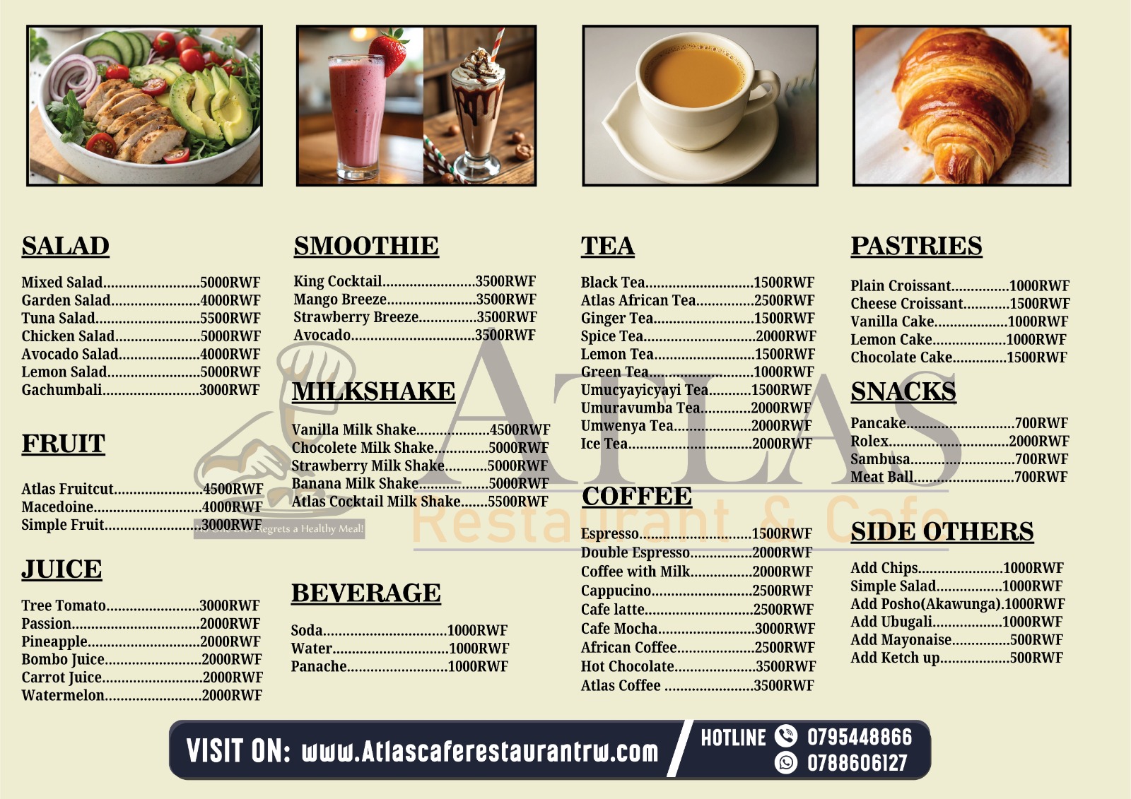 Pair your meal with our refreshing drinks.